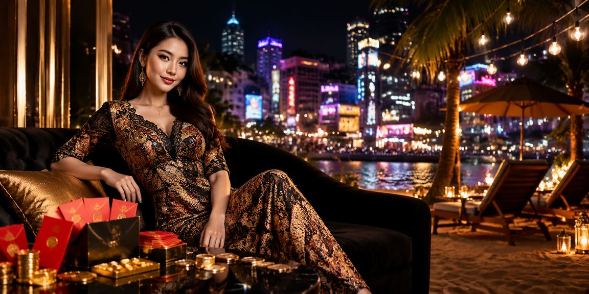 Suasana perayaan Kuala Lumpur dengan sampul merah dan hiburan kasino bertemakan batik